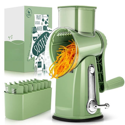 5-in-1 Rotary Food Grater | Fast Cheese & Vegetable Slicer