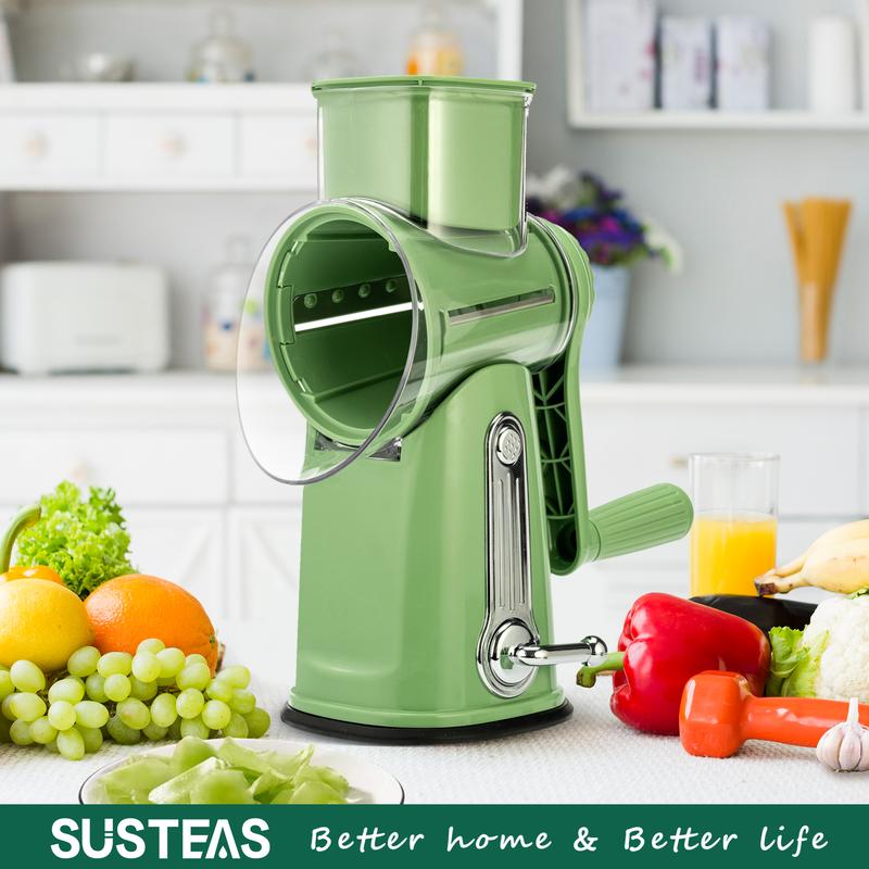 5-in-1 Rotary Food Grater | Fast Cheese & Vegetable Slicer